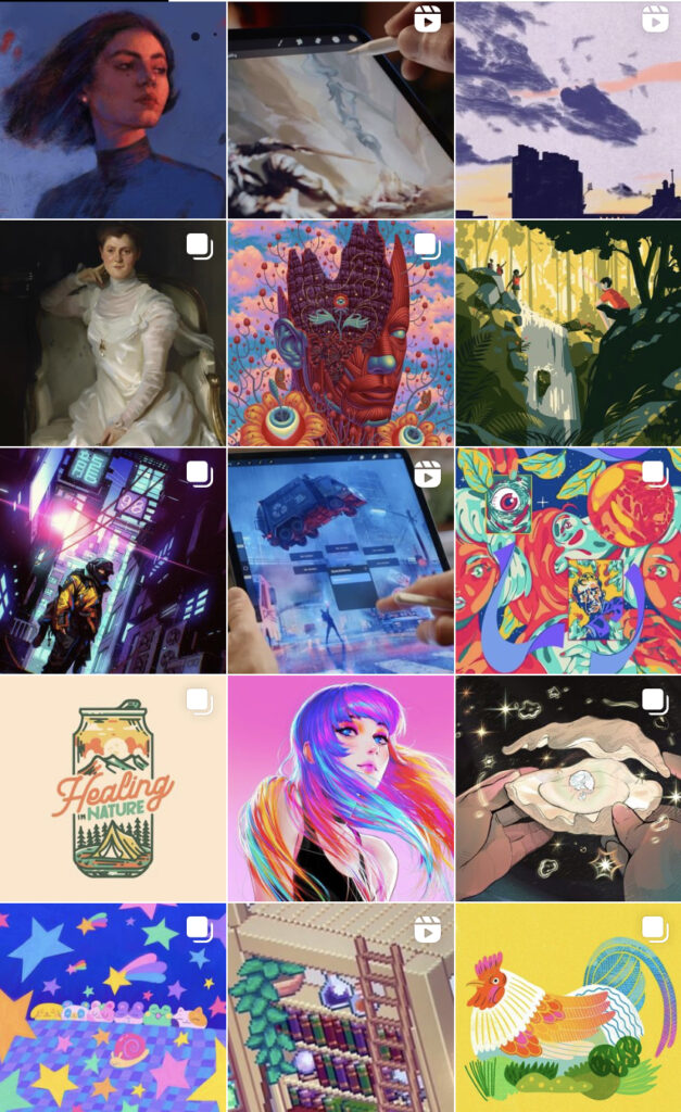 Top Illustration Accounts on Instagram - Know Thy Art - Procreate