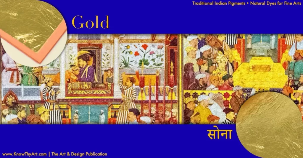 Natural Paint Pigment - Gold Sona