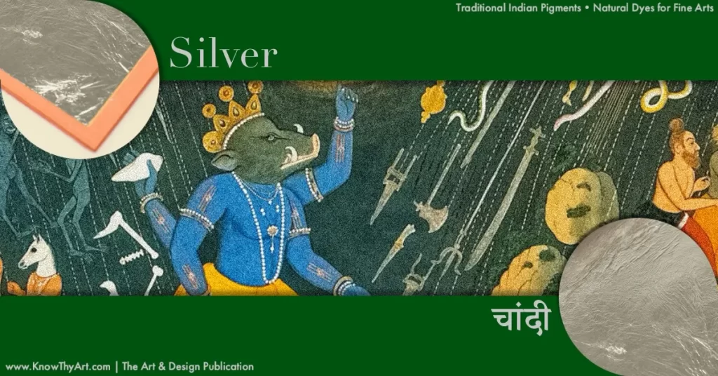 Natural Paint Pigment - Silver Chandi