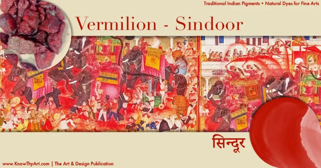 Natural Paint Pigment - Vermilion Sindoor Red