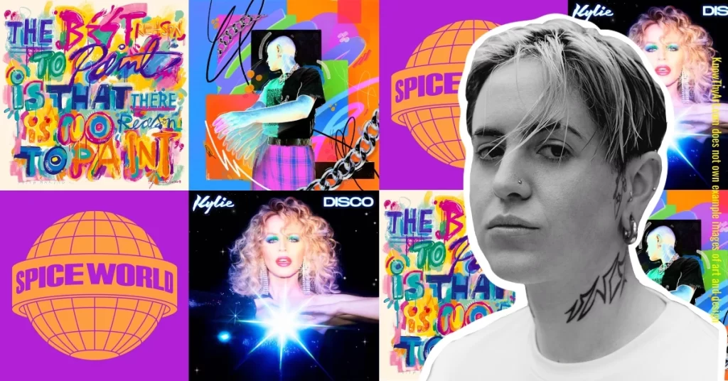 Aries Moross and examples of her creative designs