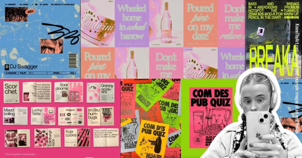 Chloe Lancaster and examples of her creative designs