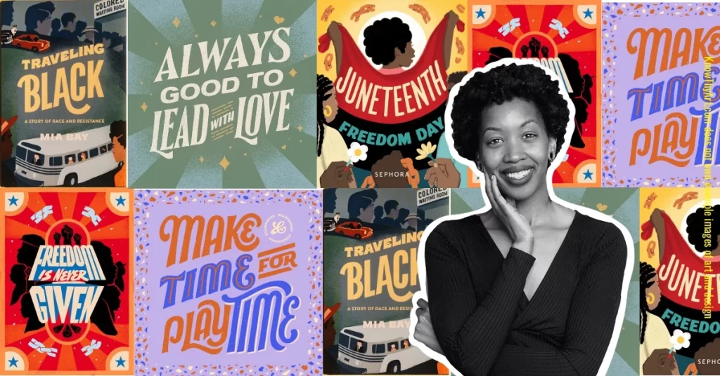 Kristle Marshall and examples of her creative designs