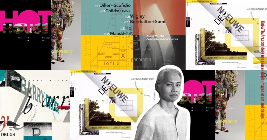 Lucille Tenazas and examples of her creative designs