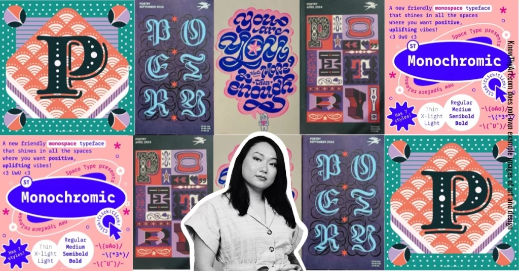 Lynne Yun and examples of her creative designs