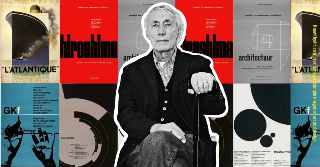 Wim Crouwel and examples of his creative designs