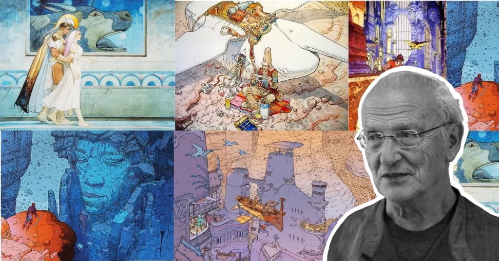 Jean Giraud and examples of his creative designs
