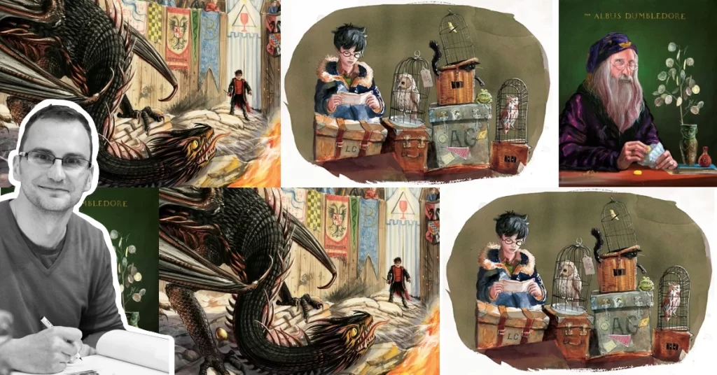 Jim Kay and examples of his creative designs